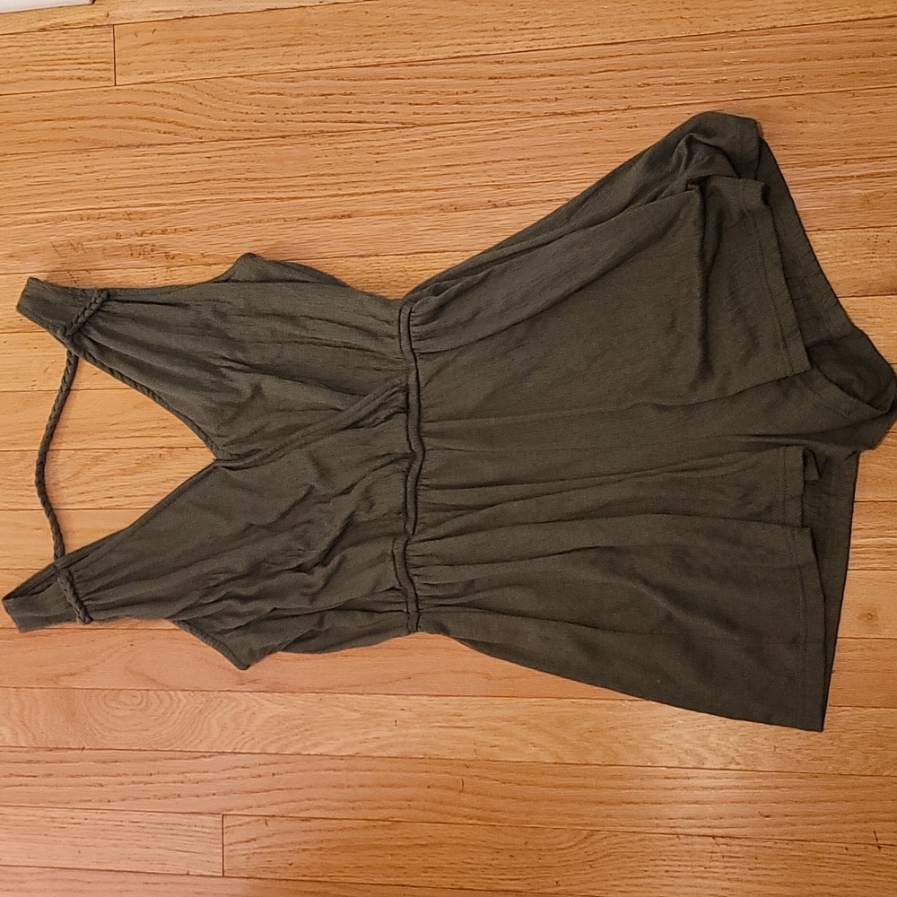 Cute green romper- universal thread size Medium